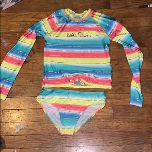 A girls bathing suit
